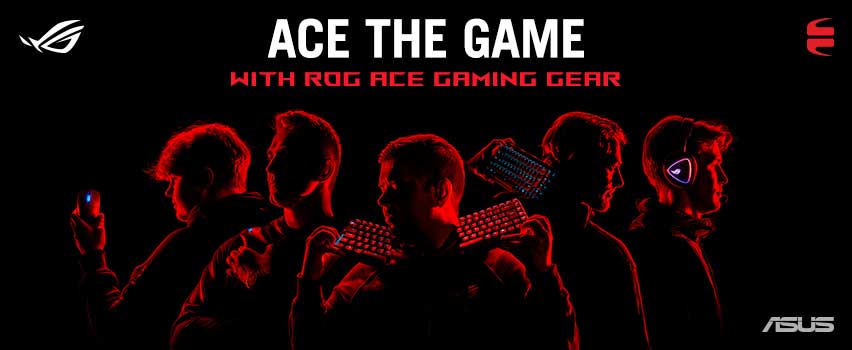 Premium gaming gear fra ASUS ROG Top Banner
