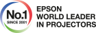 Epson 3LCD logo with red green and blue colour stripe symbolising projector technology with three LCD panels