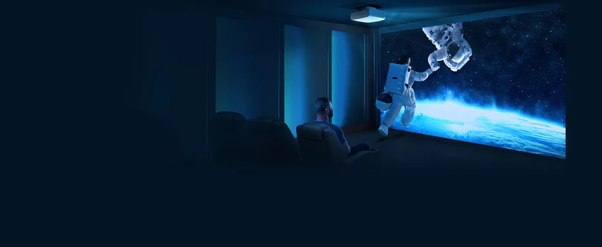 Epson home cinema with projector and large screen for the ultimate movie experience