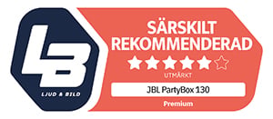 JBL PartyBox 130 - Lyd & Billede - Utmärkt