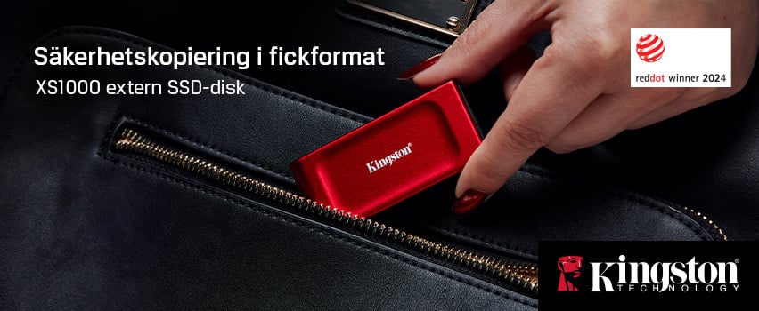 Kingston XS1000 Portable SSD Red - Proshop
