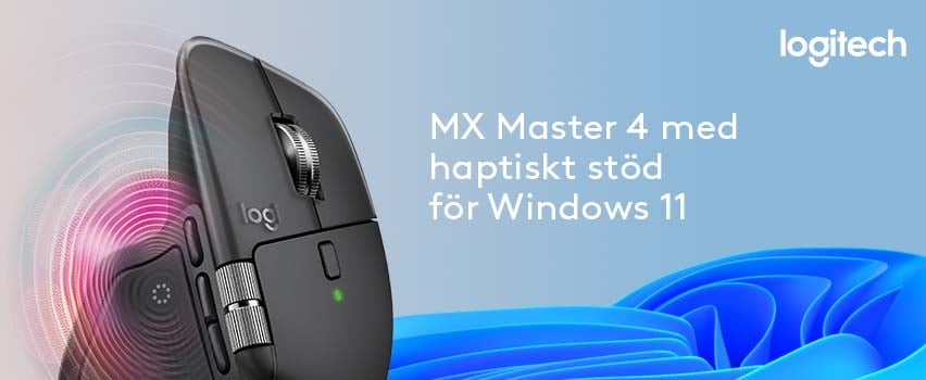 Logitech MX Master 4 haptiskt stöd för Windows 11 - Proshop