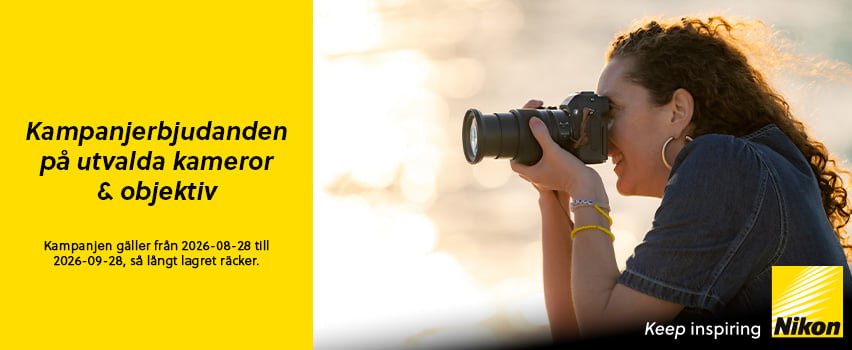 Kampanjerbjudande på utvalda Nikon-kameror och -objektiv - Proshop