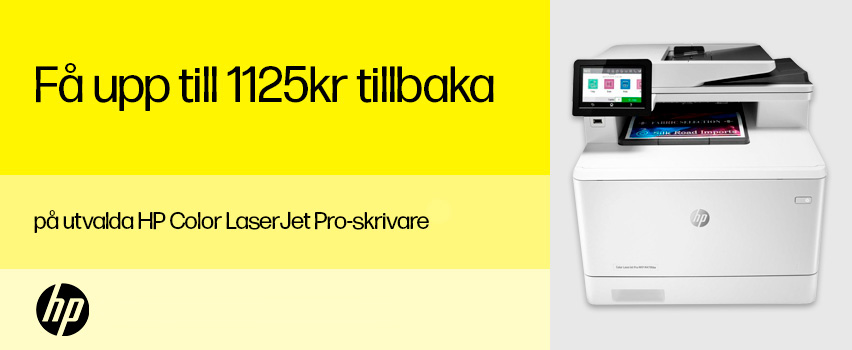 HP Color LaserJet Pro Cashback - Få upp till 1125kr tillbaka