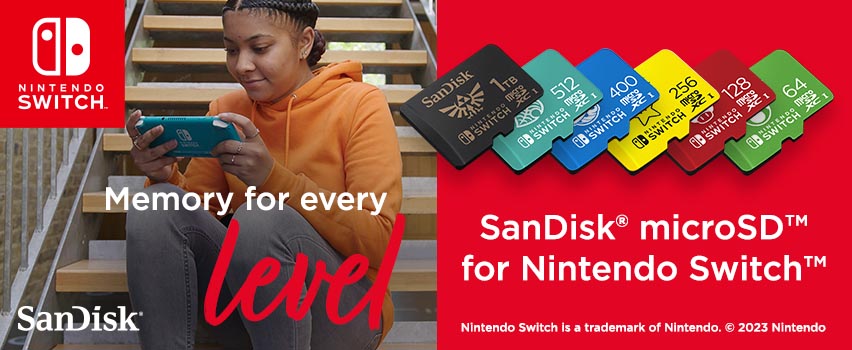 SanDisk Nintendo Switch microSD-card