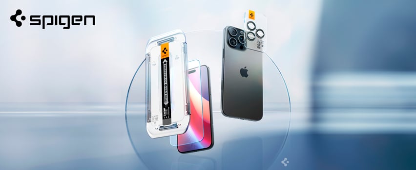 Spigen Skärm- och kameralinsskydd topbanner