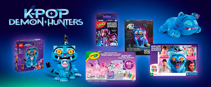 K-Pop Demon Hunters merchandise – LEGO, UNO, Crayola, 4D pussel, Clementoni och gosedjur från Netflix-serie