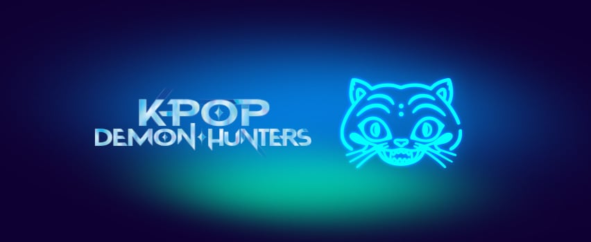 K-Pop Demon Hunters gosedjur och mjuka leksaker – officiell Netflix merchandise med ikonisk kattekaraktär