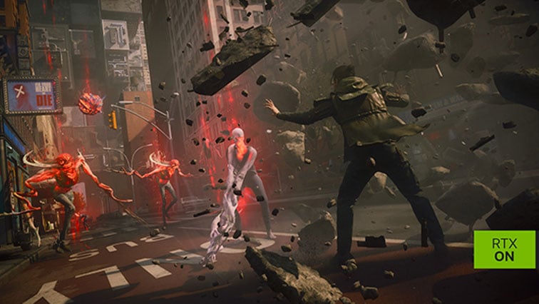 NVIDIA GeForce RTX ON – Control Resonant gameplay med telekinetisk strid i New York med avancerad ray tracing-belysning